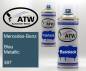 Preview: Mercedes-Benz, Blau Metallic, 387: 400ml Sprühdose + 400ml Klarlack - Set, von ATW Autoteile West.